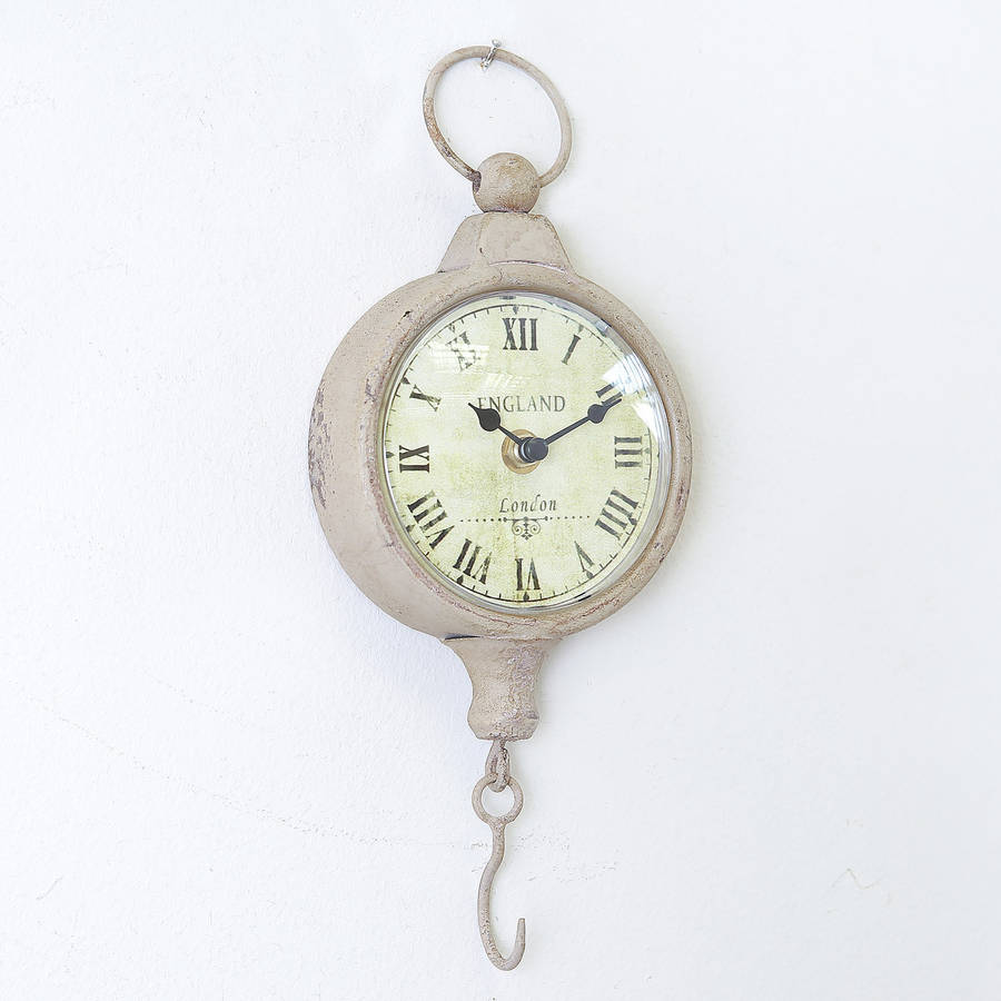 antique wall clock with hook by dibor