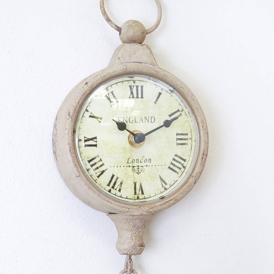 antique wall clock with hook by dibor