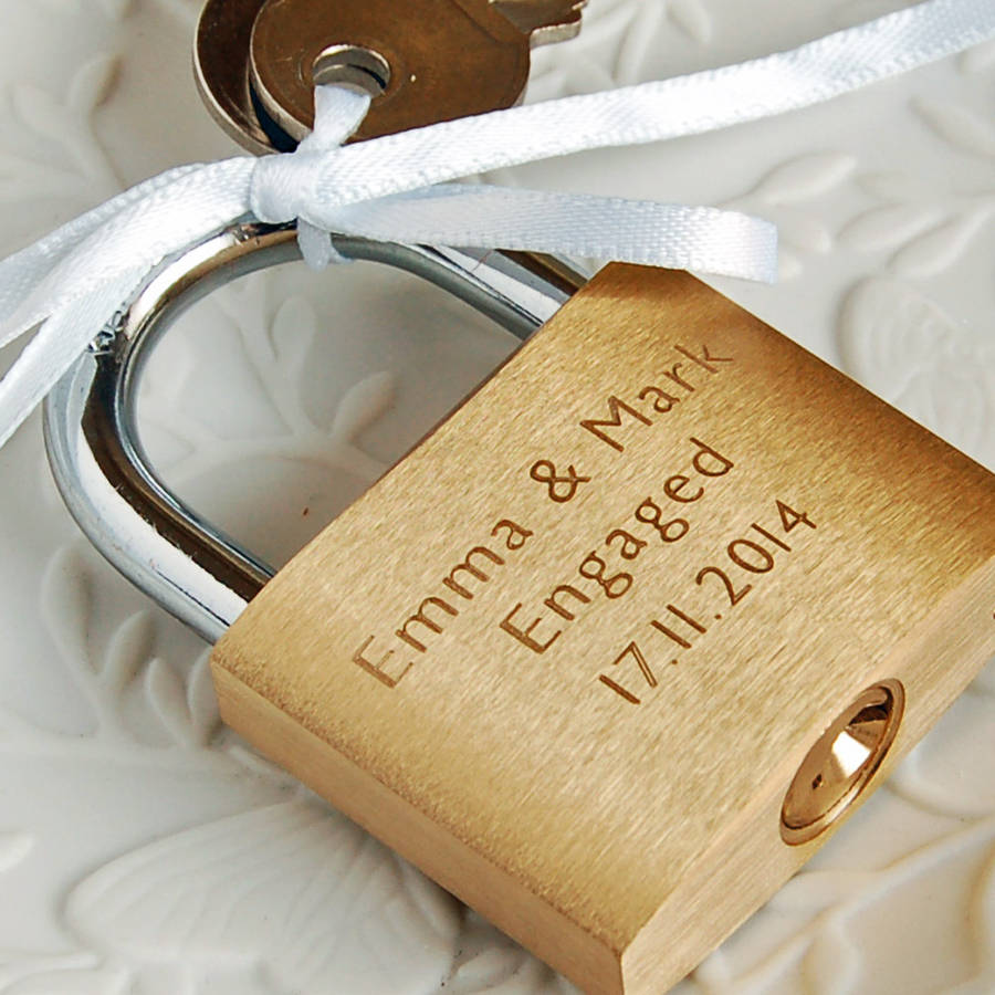 engraved love padlock by highland angel