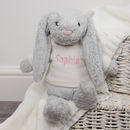 personalised bashful bunny