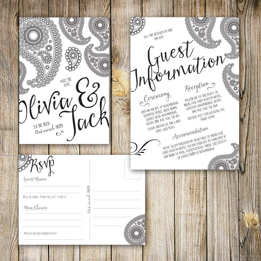Wedding invitations and guest