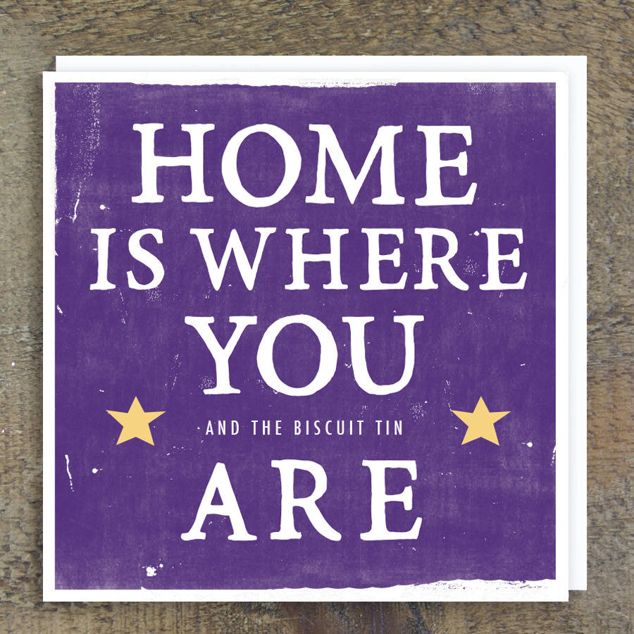 'home is where you are' card by zoe brennan