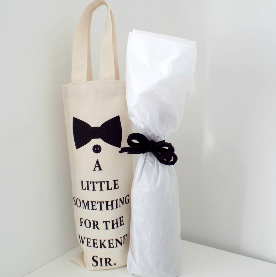 silver wine bottle gift bags