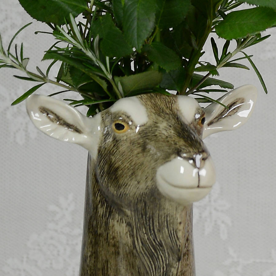ceramic goat vase by home & glory