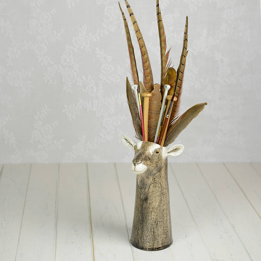 ceramic goat vase by home & glory