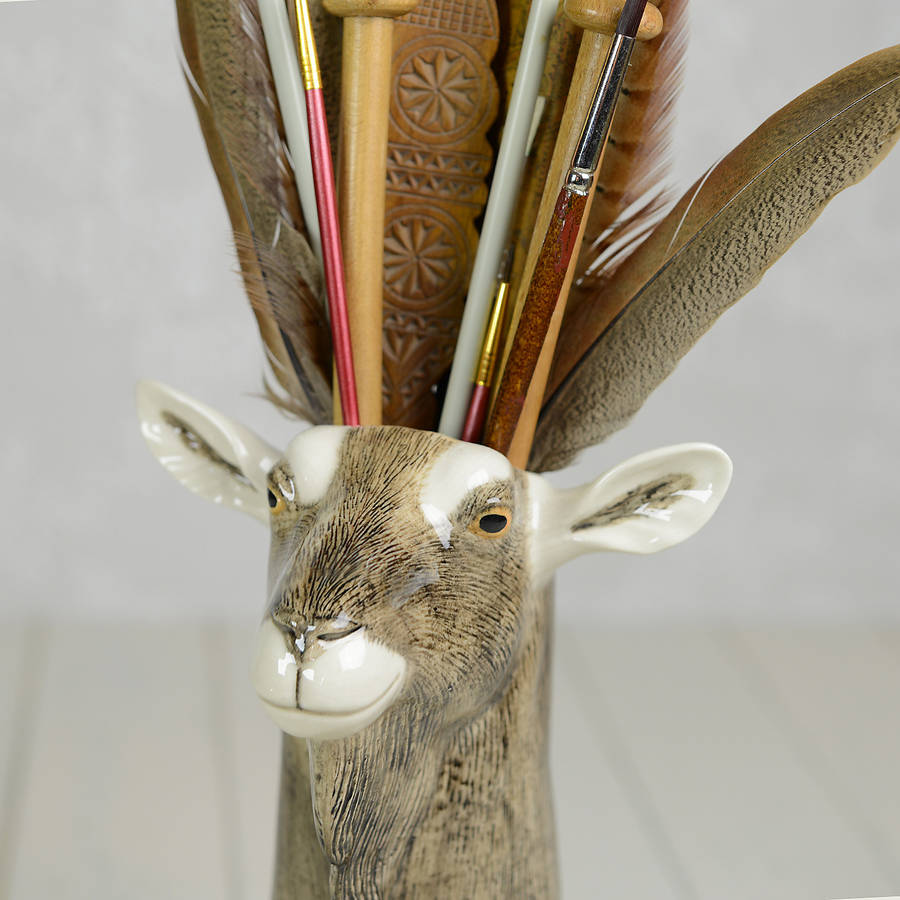 ceramic goat vase by home & glory