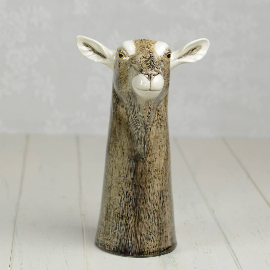 ceramic goat vase by home & glory