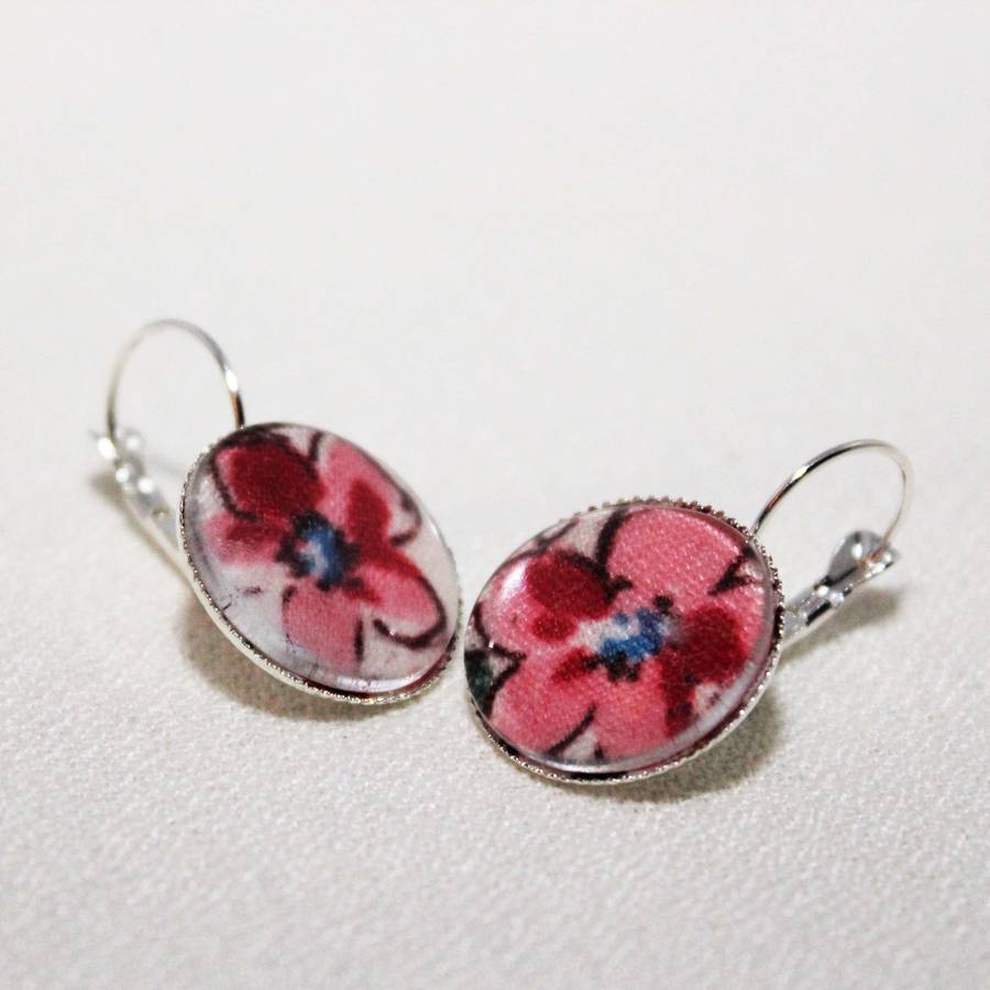 liberty floral earrings by poppy valentine