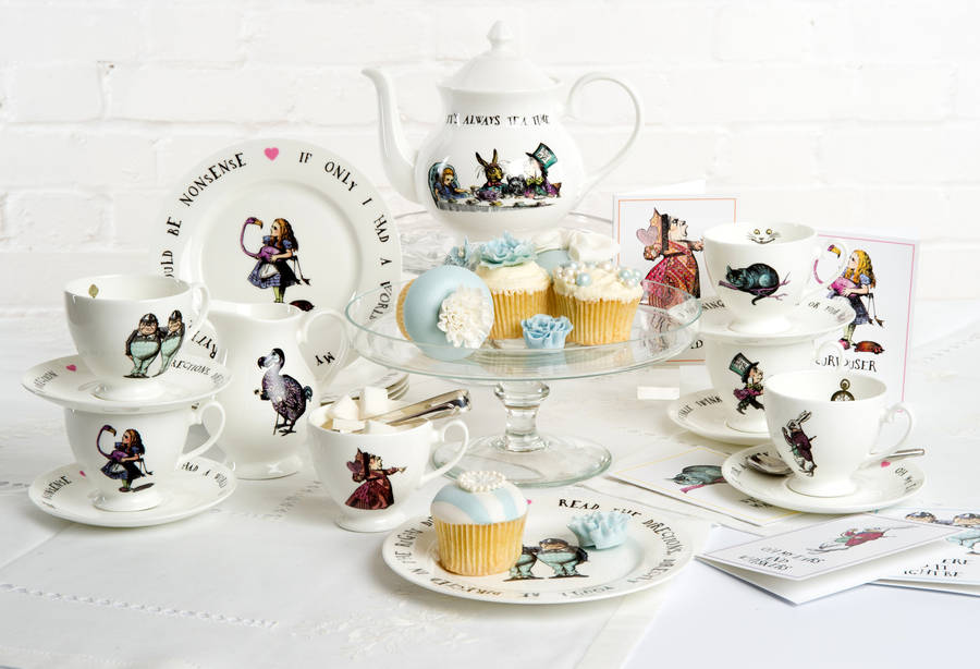 alice in wonderland china tea set