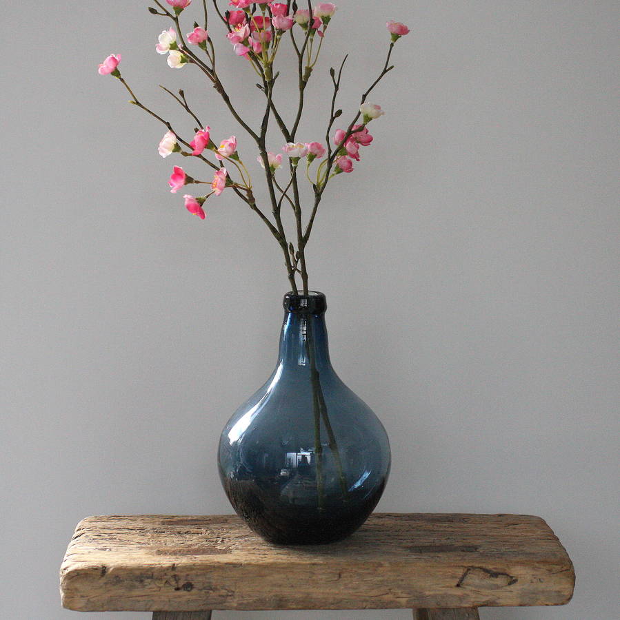 cobalt blue stem vase by magpie living