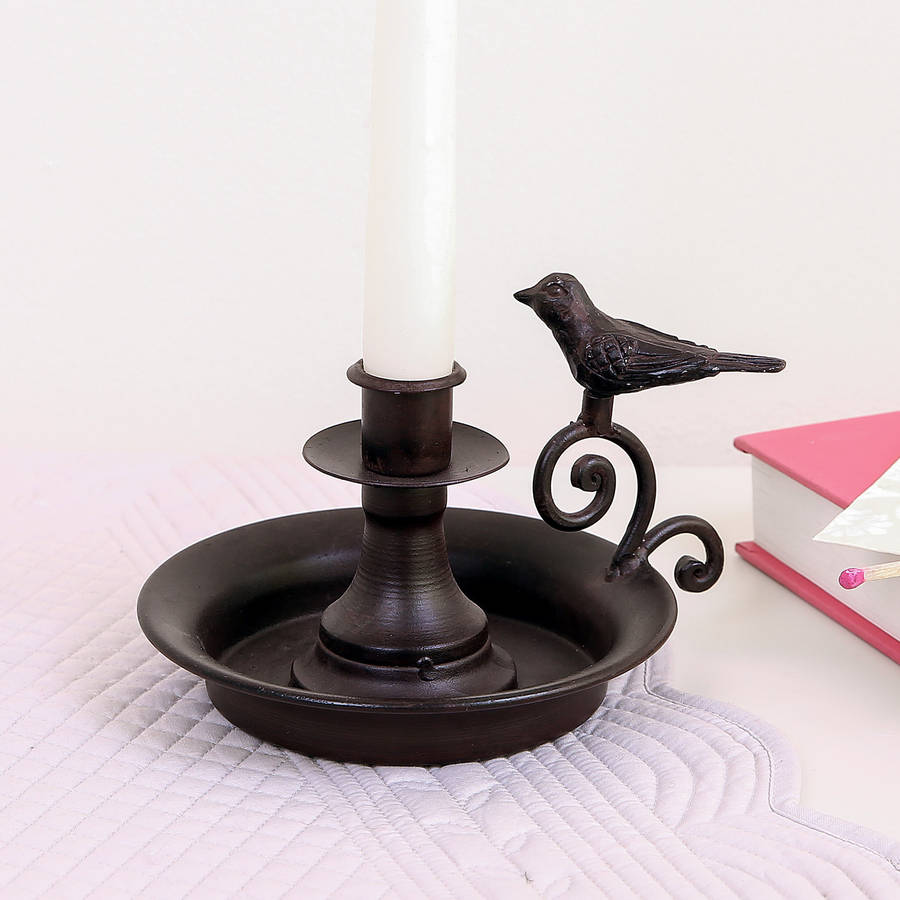 metal bird candle holder by dibor
