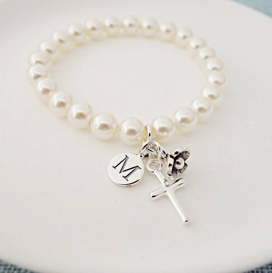 christening bracelet by sophie jones jewellery