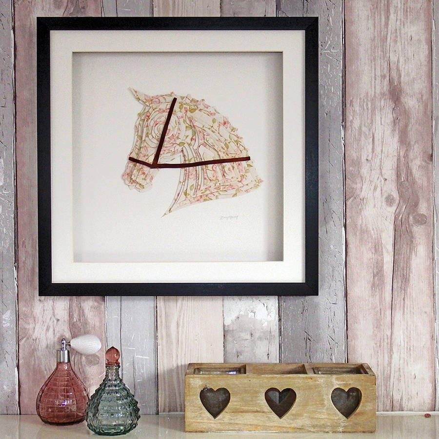 framed 3d horse artwork by daisy maison