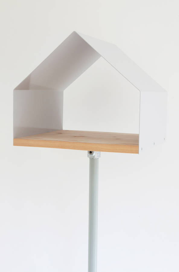 modern steel bird table by design by timber