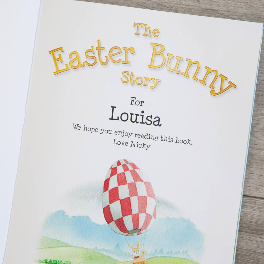 personalised the easter bunny story softback book by my 1st years