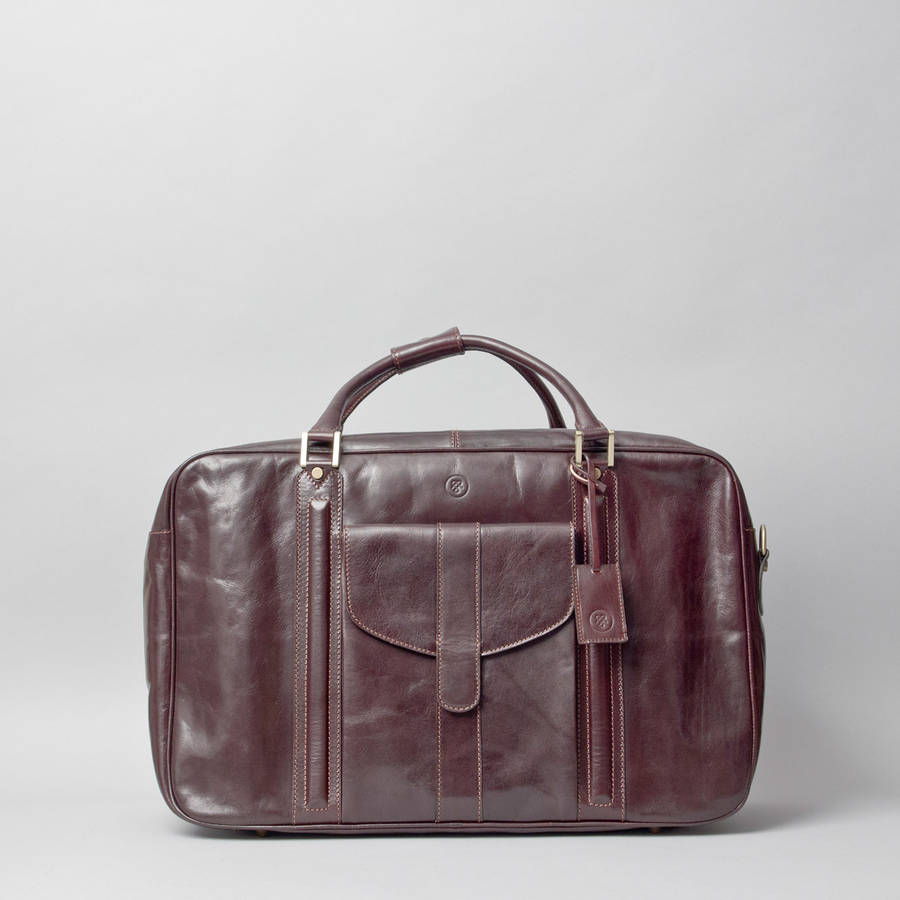 the finest italian men's leather suitcase. 'maurizio' by maxwell scott