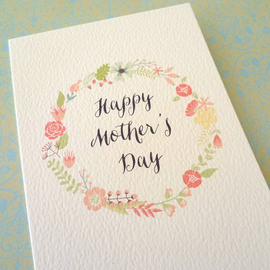 Flower Circle Mothers Day Card By Arbee 