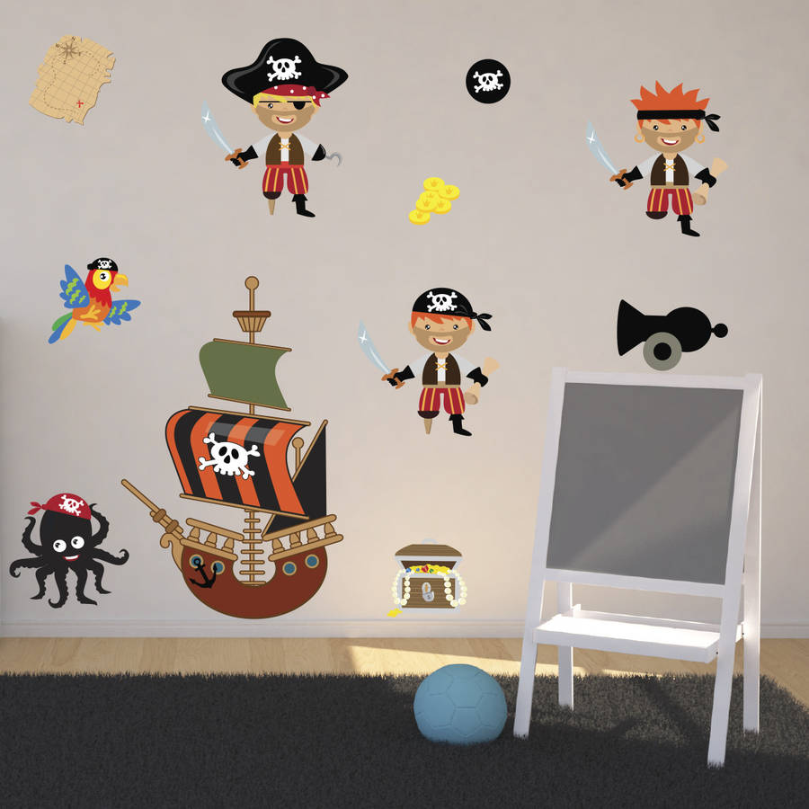 pirates boys wall stickers by mirrorin