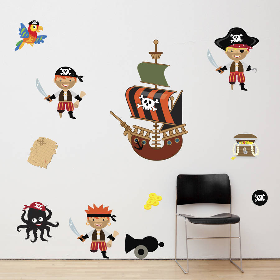 pirates boys wall stickers by mirrorin