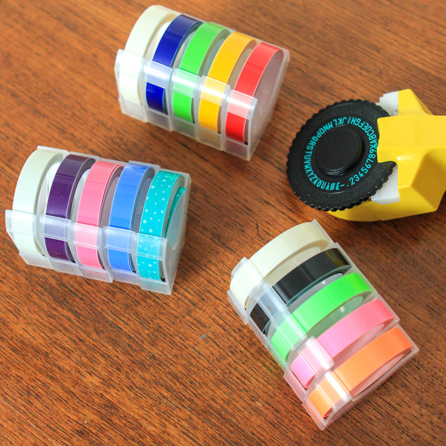 Retro Label Maker Tape Refill Five Pack By Berylune 