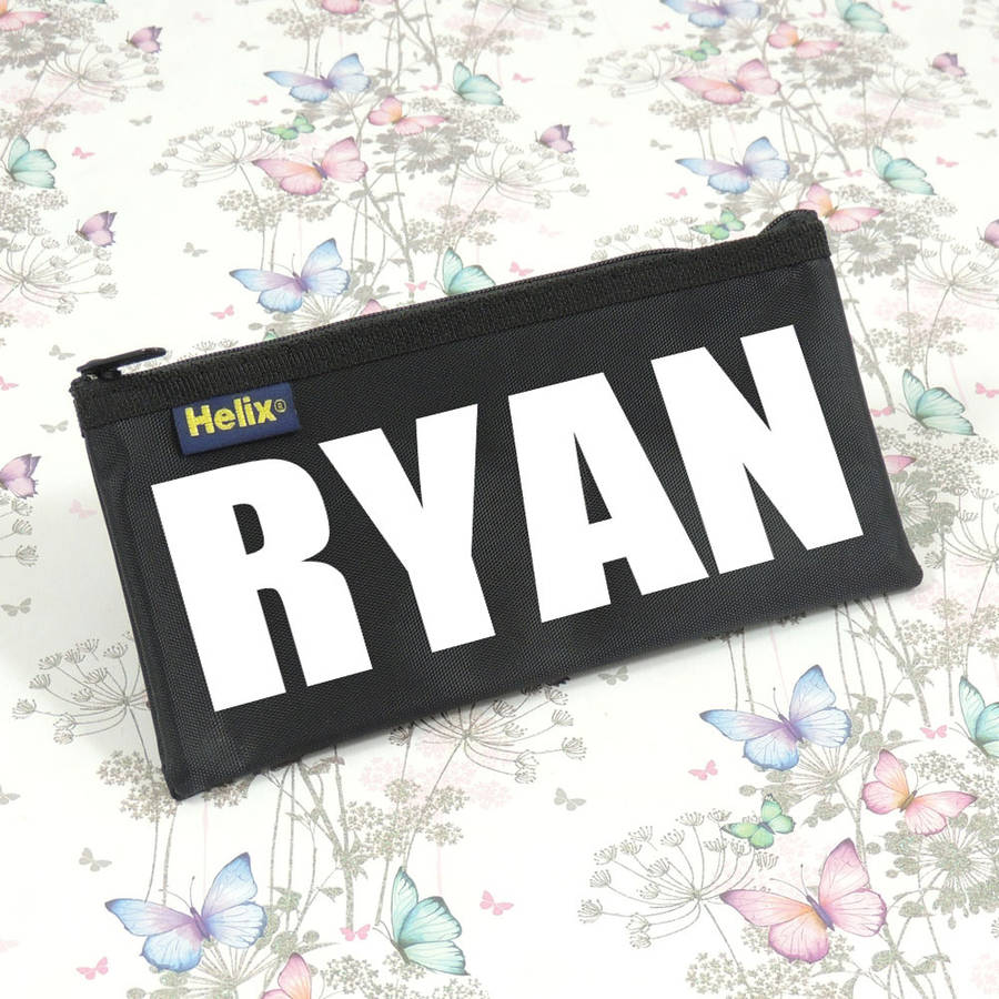 personalised name pencil case by able labels