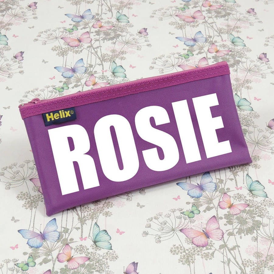 personalised name pencil case by able labels