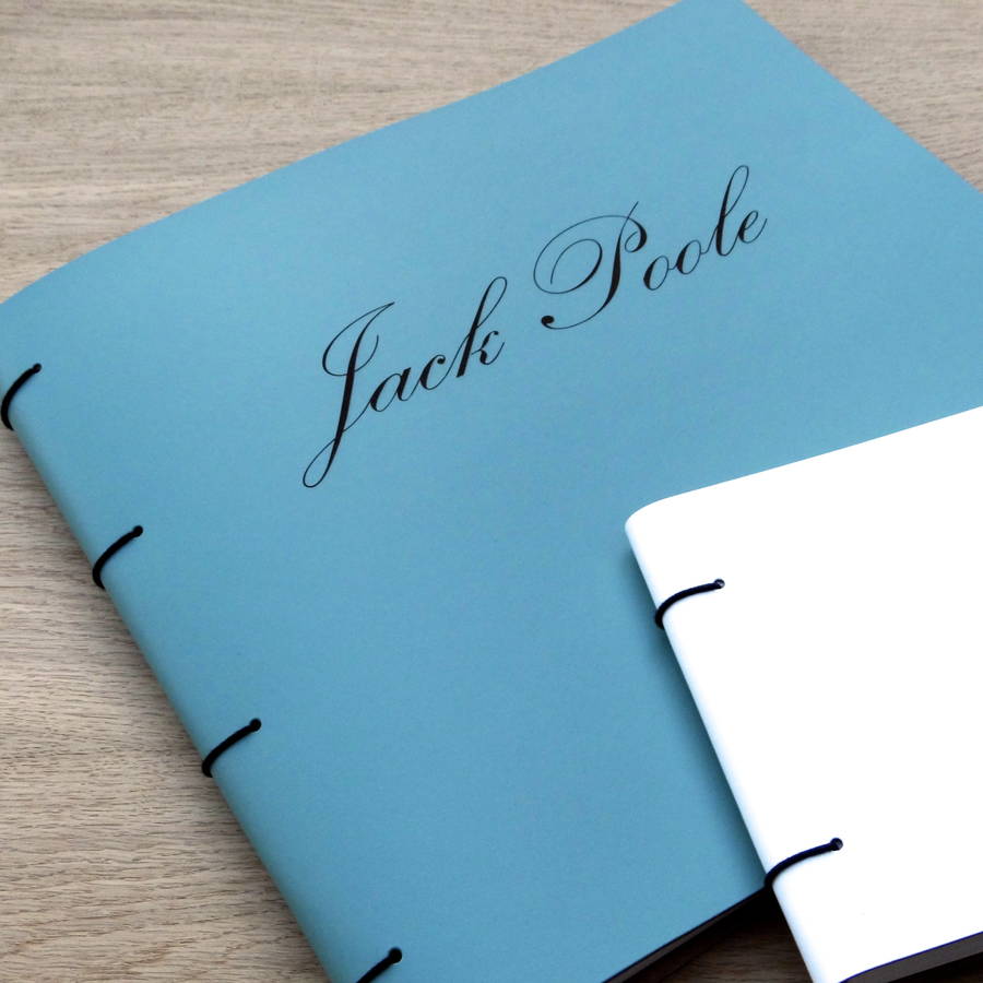 large engraved leather album by artbox