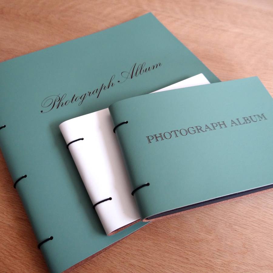 engraved leather photo album by artbox