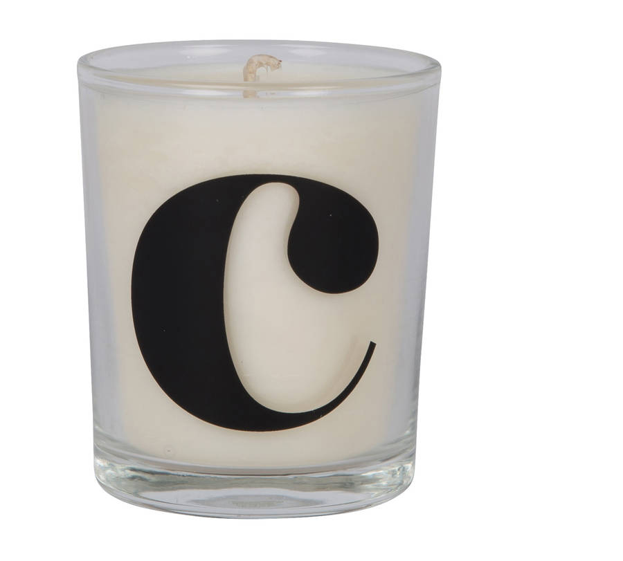 letter monogram candles by letteroom