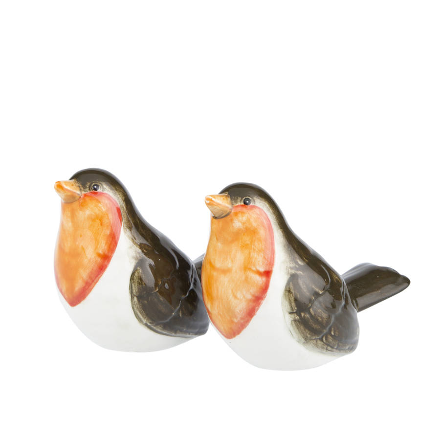 robin salt and pepper shakers by the christmas home