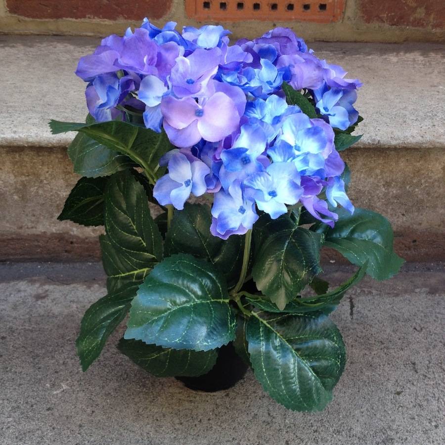 faux hydrangea plants by violette