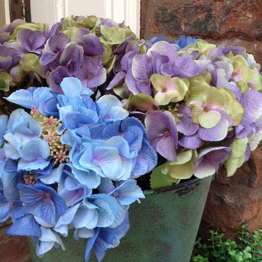 faux hydrangea stems by violette