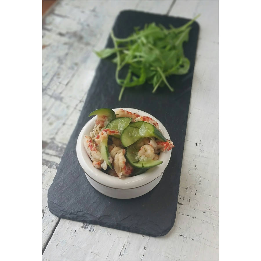 set of two slate starter plates by slated