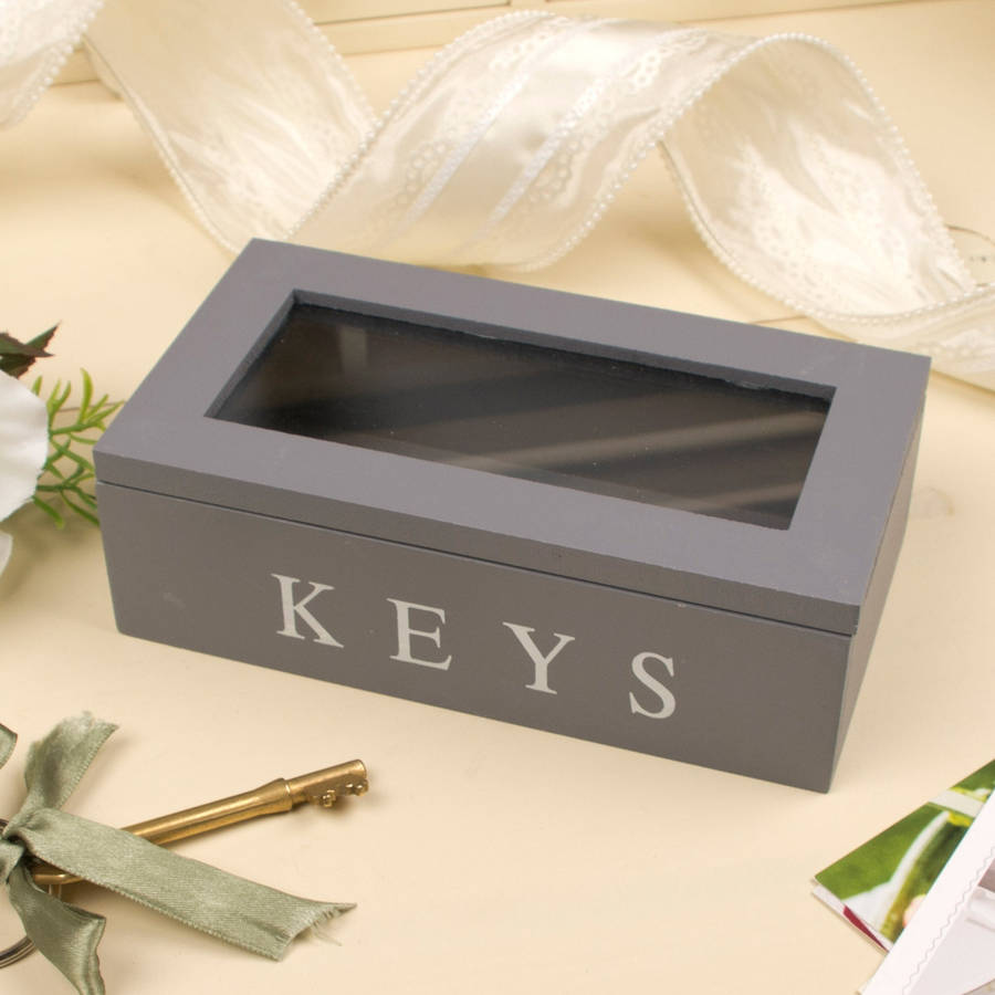 vintage grey key box by dibor