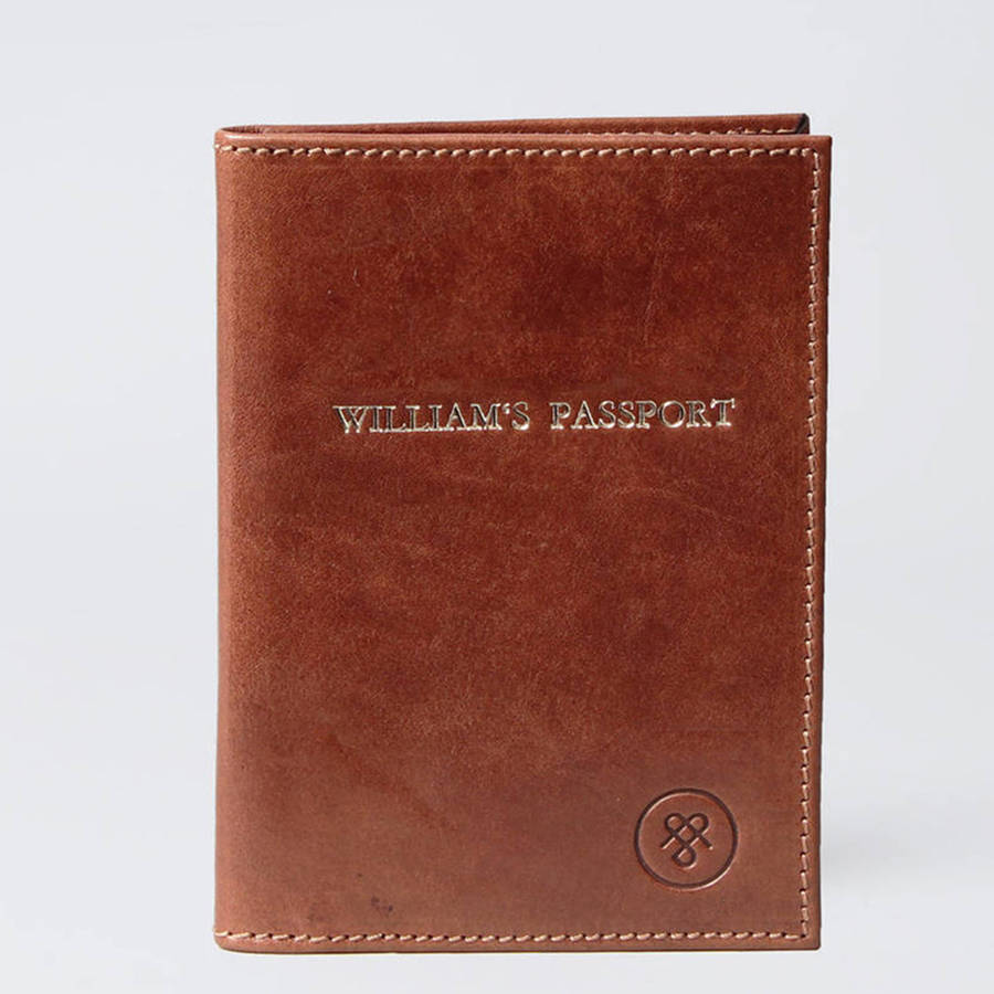 the finest personalised leather passport holder by maxwell scott bags