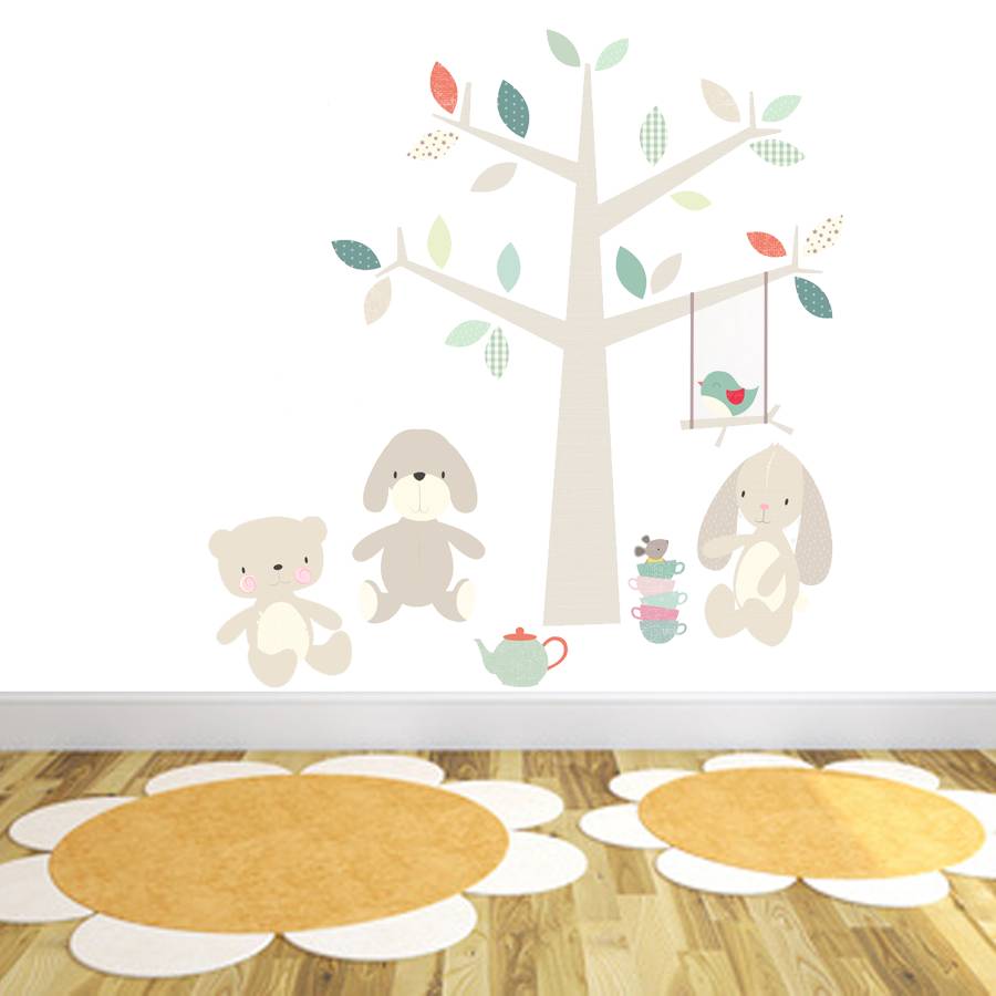 teddy bear wall stickers