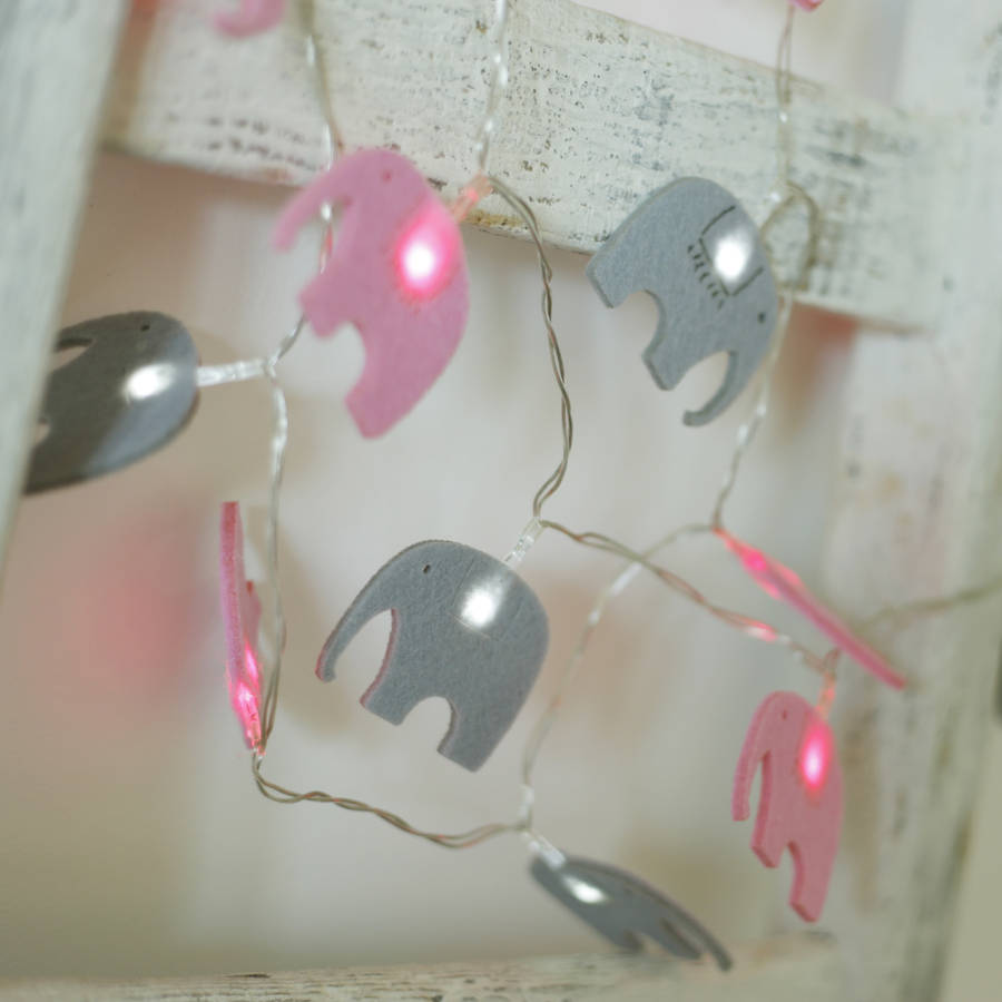 elegant elephant fairy lights by jomanda notonthehighstreet.com
