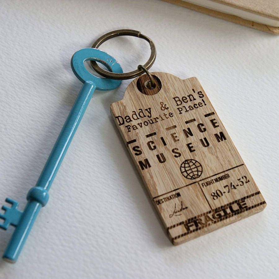 favourite place luggage tag key ring by luna studio designs