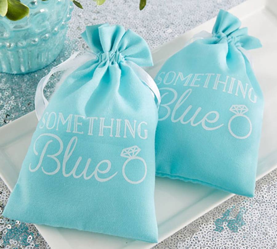 Something Blue Favour Bag By Hope And Willow Notonthehighstreet