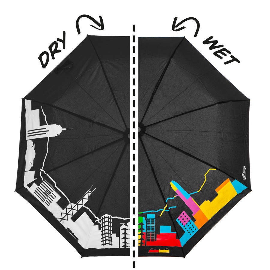 colour changing hong kong skyline umbrella by squid