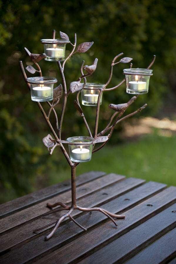 candle tealight holder / nature by garden selections