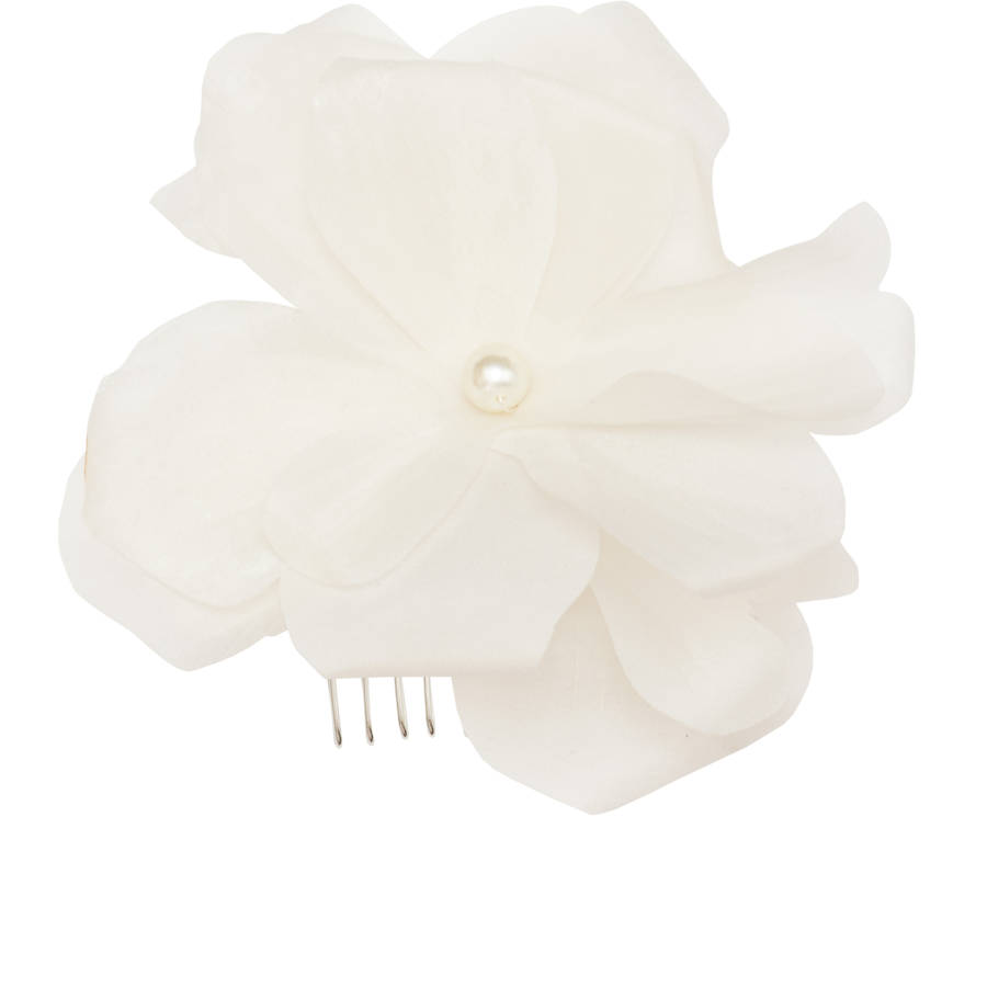 silk flower wedding hair comb by britten weddings