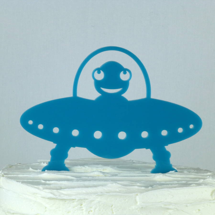 Alien Ufo Cake Topper By Miss Cake 