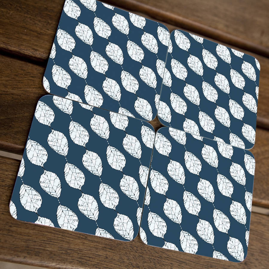beech leaves coasters by kate moby