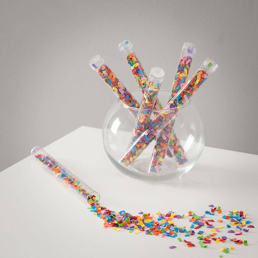 rainbow bright confetti wands by bubblegum balloons