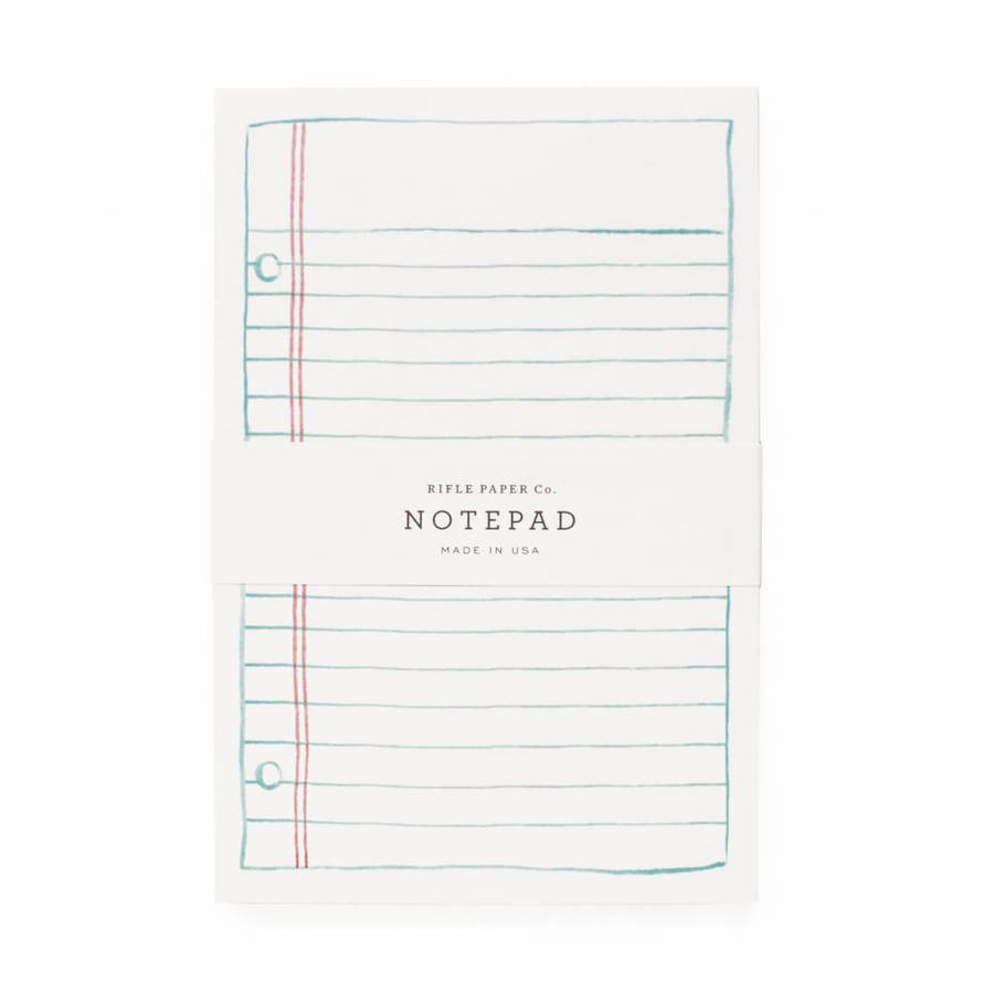 lined paper notepad by old with new