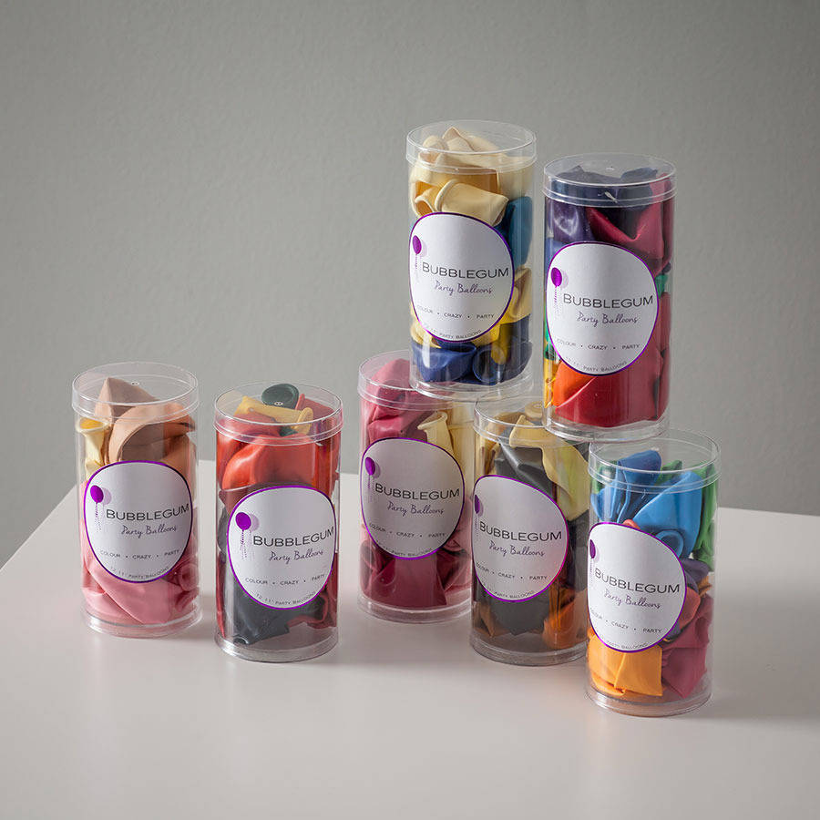 jewel rainbow party balloon pack by bubblegum balloons