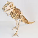 wood dinosaur skeleton