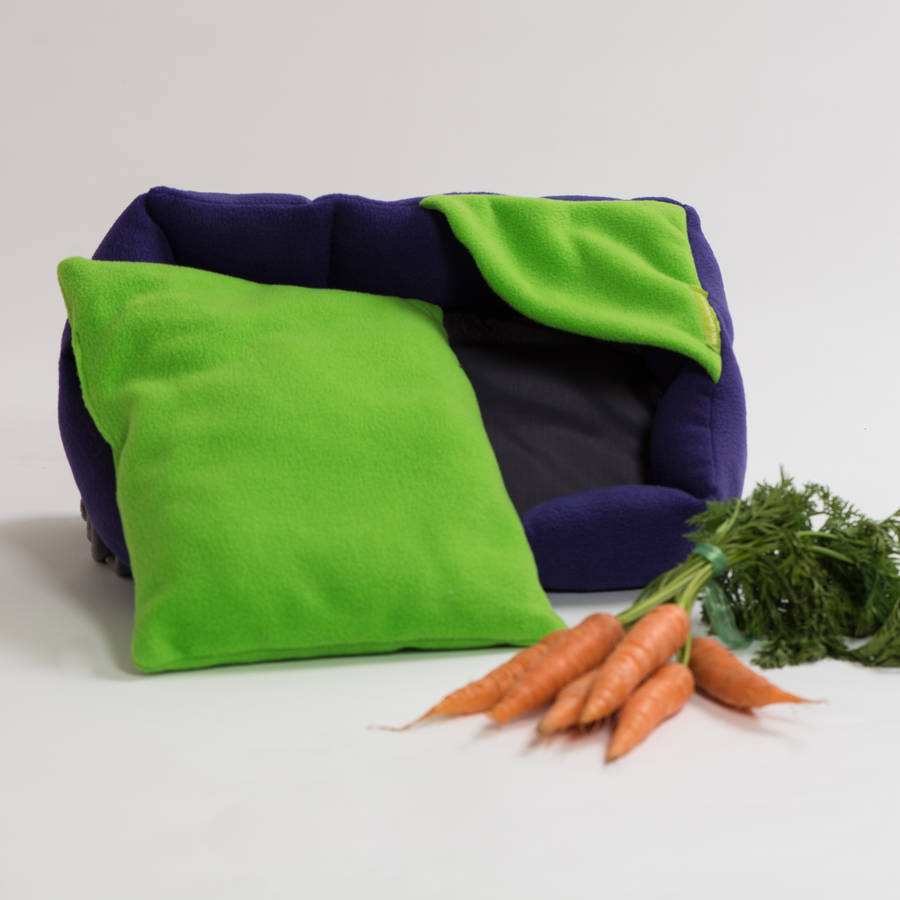 fleece cushion rabbit bed by willow whippet