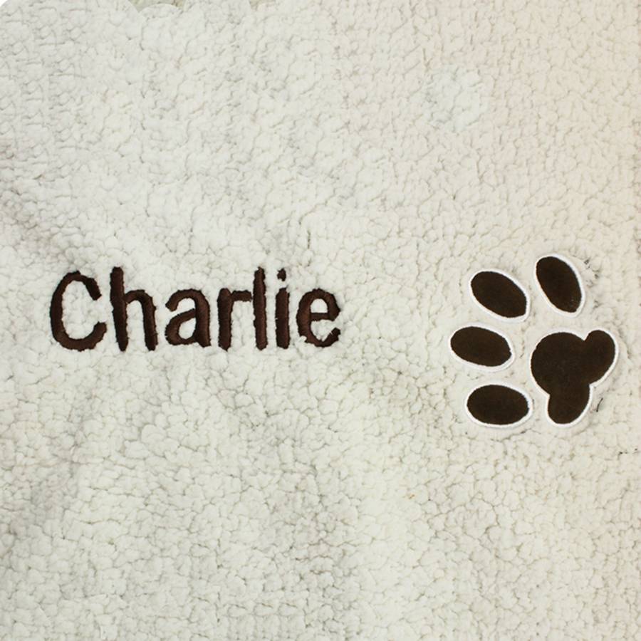 personalised dog blanket by jonny's sister